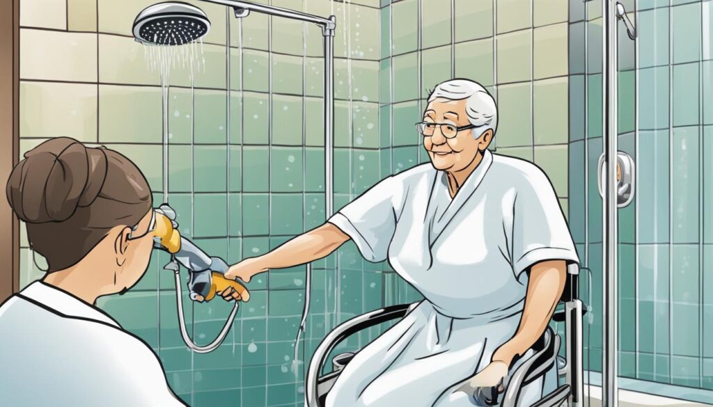 Técnicas de banho para idosos sentados