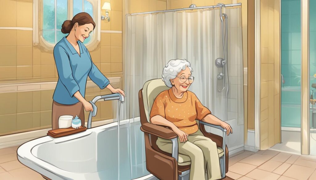 benefícios da cadeira de banho para idosos
