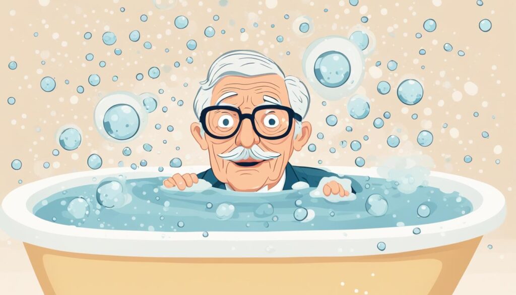 frequência adequada do banho para idosos