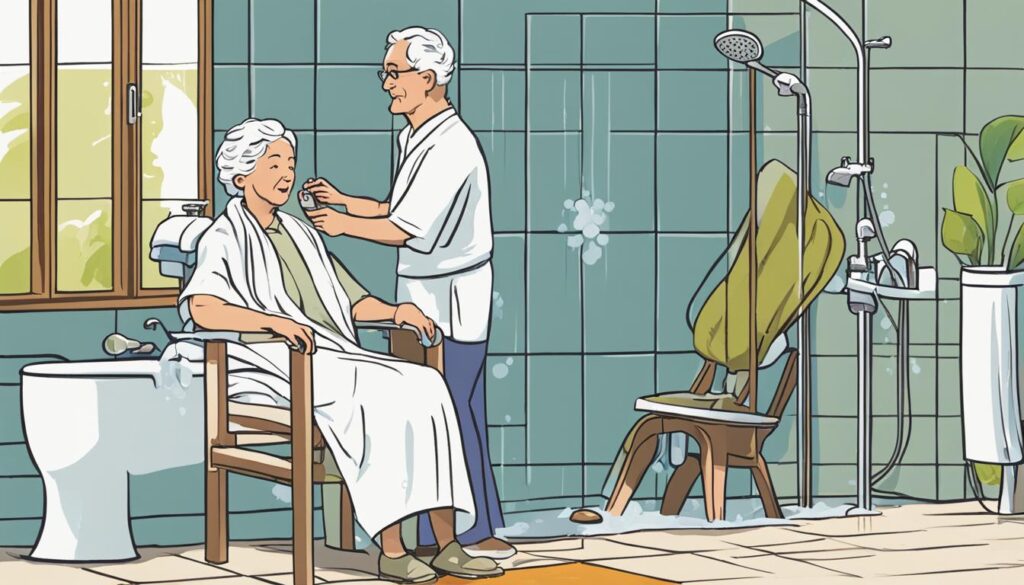 técnicas de banho para idosos